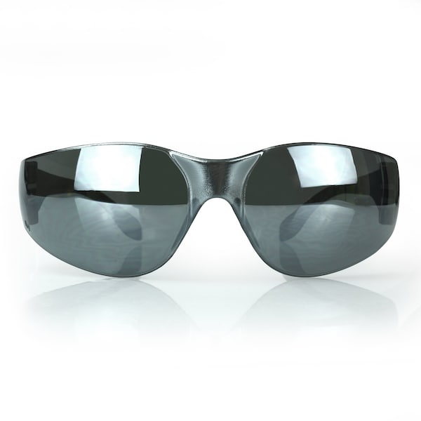 Radians Mirage, Safety Glasses Uncoated, Gray Mirror Lens, Frameless, Wraparound - MR0160ID