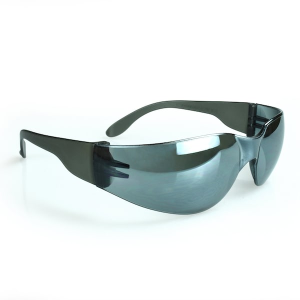 Radians Mirage, Safety Glasses Uncoated, Gray Mirror Lens, Frameless, Wraparound - MR0160ID