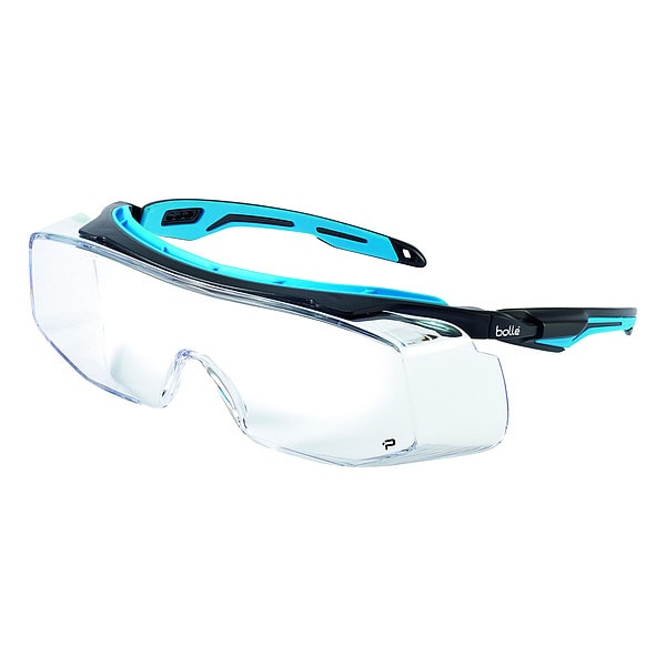 Bolle Safety TryOn OTG, Safety Glasses Anti-Fog, Anti-Static & Anti-Scratch, Clear Lens, Half-Frame, OTG - 40306