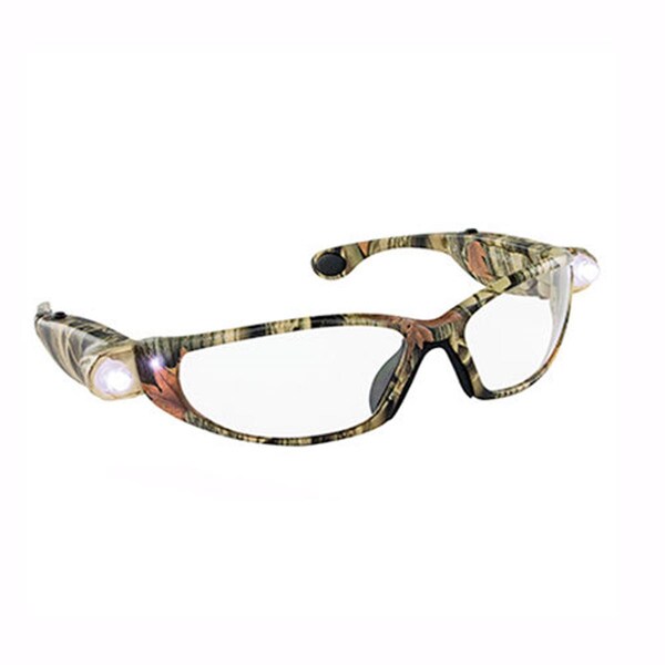 Sas Safety LED Inspectors Camo Safety Glasses, Tan - SAS-5422
