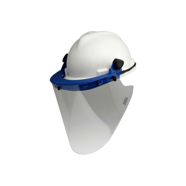 Paulson Mfg Paulson Cap Bracket + Strap With 10" High Temp Face Shield, CB6- HD + IM22- L6F - CB6-HD + IM22-L6F