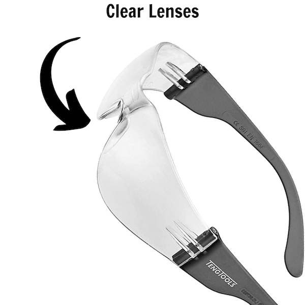 Teng Tools SAFETY GLASSES CLEAR LENS ANTI FOG SCRATCH RESISTANT - SG960