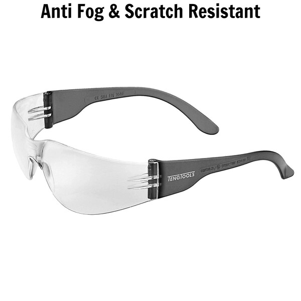 Teng Tools SAFETY GLASSES CLEAR LENS ANTI FOG SCRATCH RESISTANT - SG960