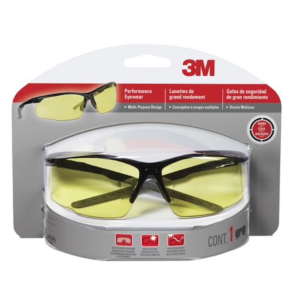3M 3M Anti-Fog Classic Safety Glasses Black Frame 1 pc - 47072H1-DC