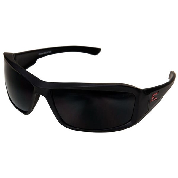 Slim Fit Brazeau Safety Glasses Black Frame Smoke Polarized Vapor Shield Lens - SL2073265