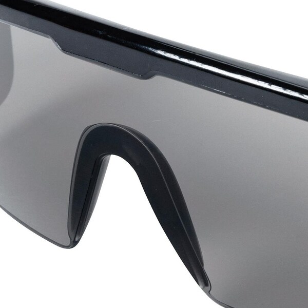 Sellstrom Safety Glasses Anti-Scratch, Smoke Lens, Half-Frame - S76371