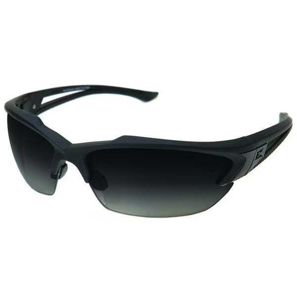 Edge Eyewear Acid Gambit, Safety Glasses Anti-Scratch, Gradient Smoke Lens, Half-Frame, Wraparound - TSGG716