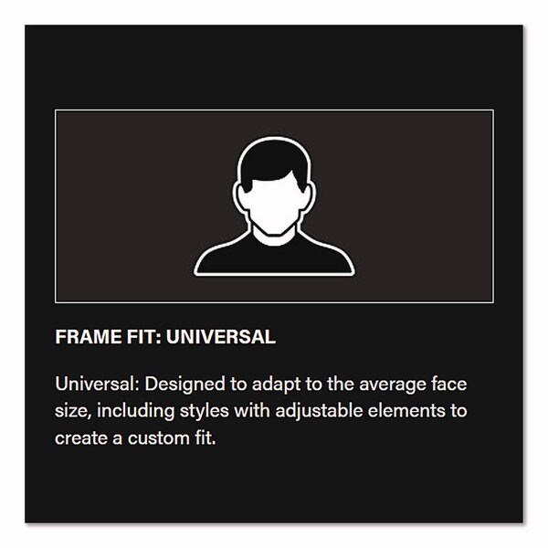 Bouton Optical Anser Optical Safety Glasses, Anti-Fog, Scratch-Resistant, Clear Lens, Black Frame - 250-AN-10111