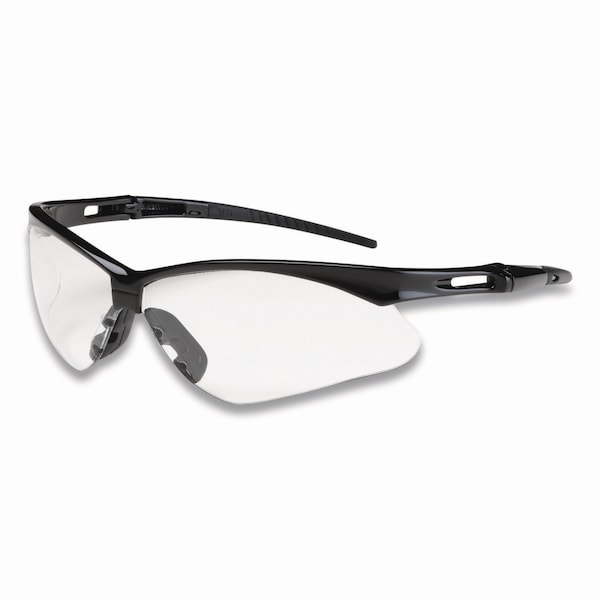 Bouton Optical Anser Optical Safety Glasses, Anti-Fog, Scratch-Resistant, Clear Lens, Black Frame - 250-AN-10111
