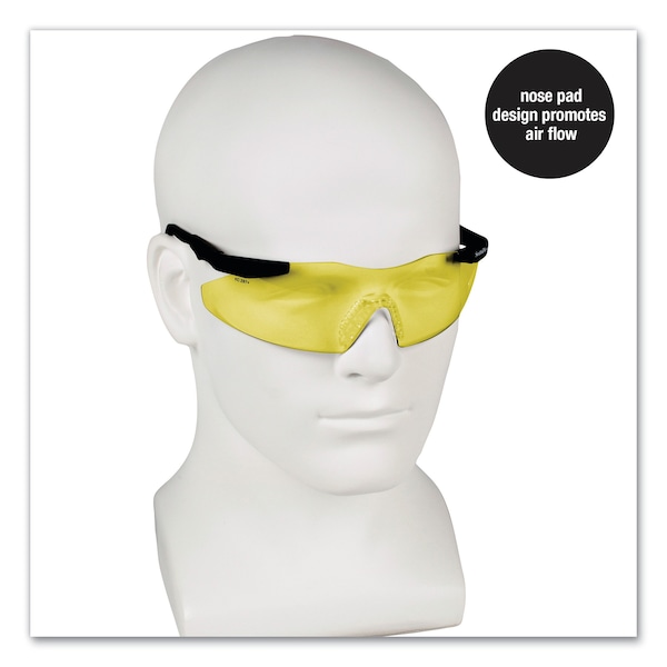 Smith & Wesson Safety Glasses Anti-Fog, Yellow/Amber Lens, Wraparound, Wraparound, 12 PK - KCC19826