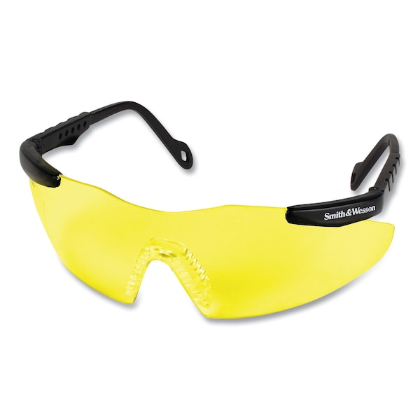 Smith & Wesson Safety Glasses Anti-Fog, Yellow/Amber Lens, Wraparound, Wraparound, 12 PK - KCC19826