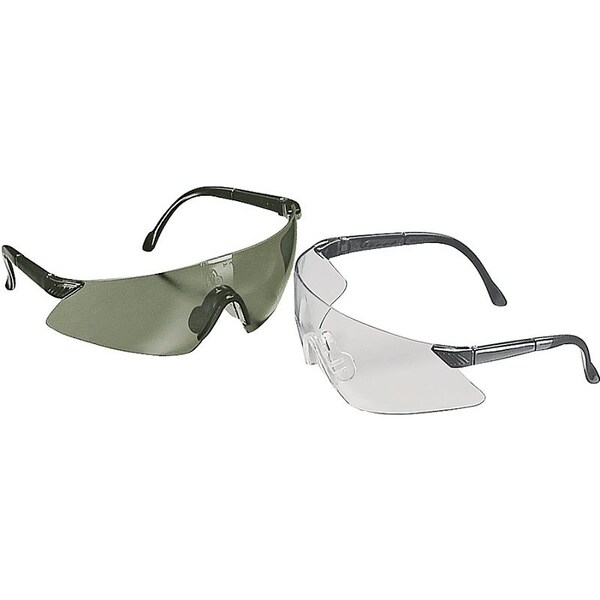 Msa Safety LUXOR Series Safety Glasses, ScratchResistant Lens, Frameless Frame, Black Frame - 697517