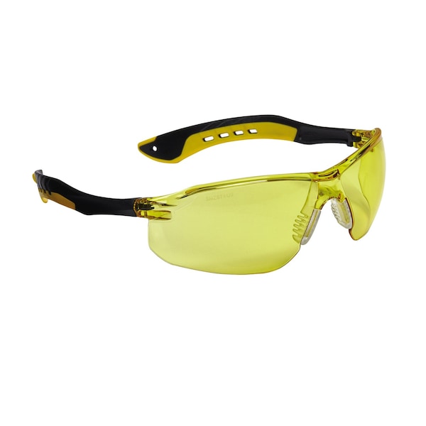 Scotch 3M Safety Glasses Amber Lens Black/Yellow Frame 1 pc - 47013H1-DC