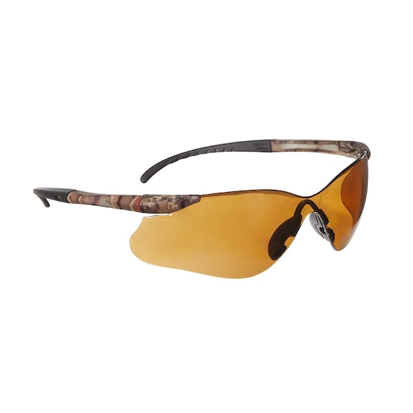 Jackson Safety Safety Glasses Anti-Scratch, Bronze Lens, Frameless - 50031