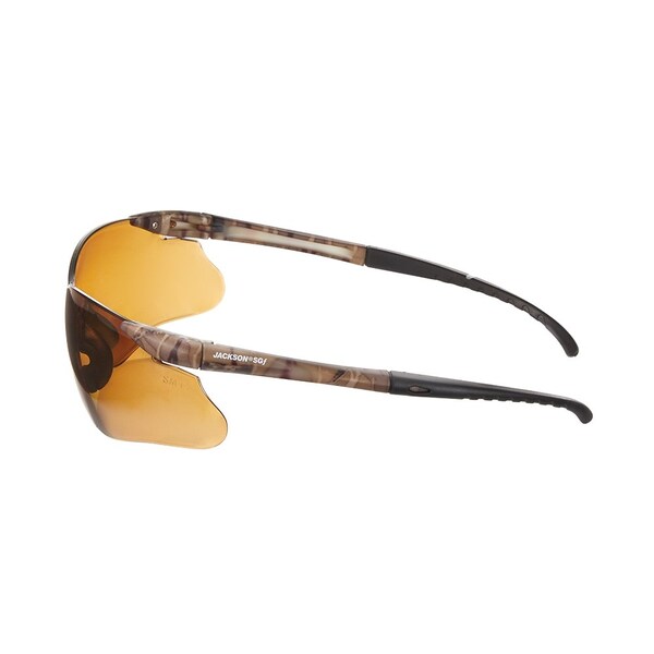 Jackson Safety Safety Glasses Anti-Scratch, Bronze Lens, Frameless - 50031