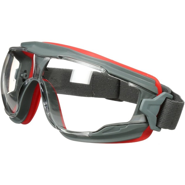 3M Goggles, Anti-Fog, Adjustable Band, 10/CT, Clear Lens, Gray, PK10 - MMMGG501SGAFCT