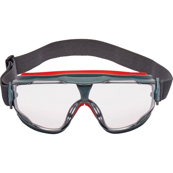 3M Goggles, Anti-Fog, Adjustable Band, 10/CT, Clear Lens, Gray, PK10 - MMMGG501SGAFCT