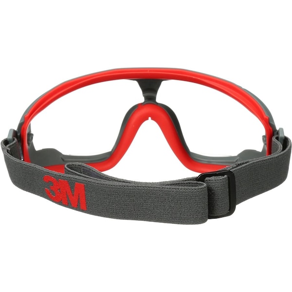 3M Goggles, Anti-Fog, Adjustable Band, 10/CT, Clear Lens, Gray, PK10 - MMMGG501SGAFCT
