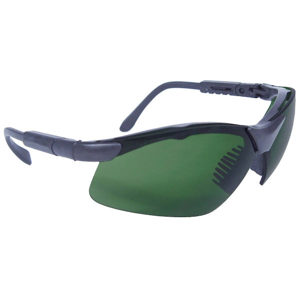 Radians Safety Glasses, Wraparound IRUV 5.0 Polycarbonate Lens, Uncoated,  - RV0150ID