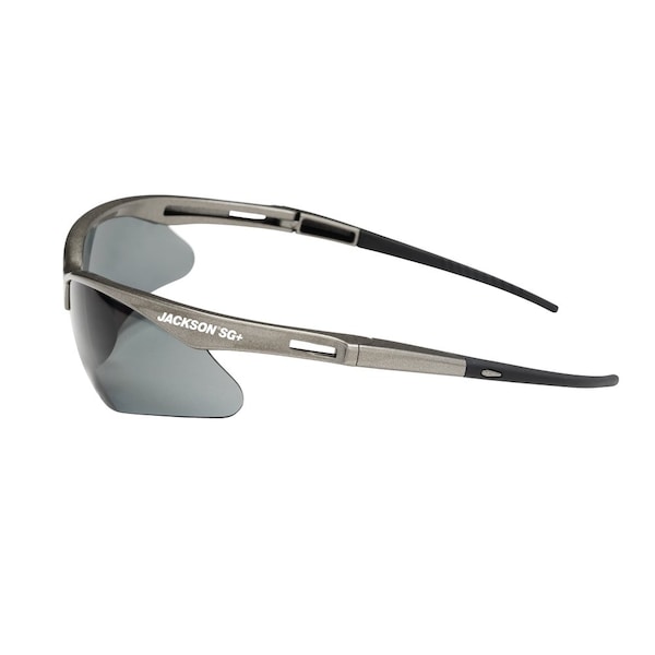 Jackson Safety Safety Glasses Anti-Scratch, Smoke Lens, Half-Frame - 50018