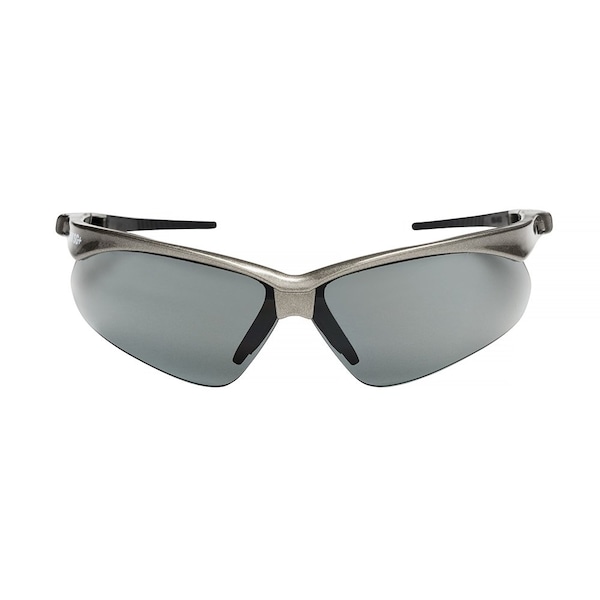Jackson Safety Safety Glasses Anti-Scratch, Smoke Lens, Half-Frame - 50018