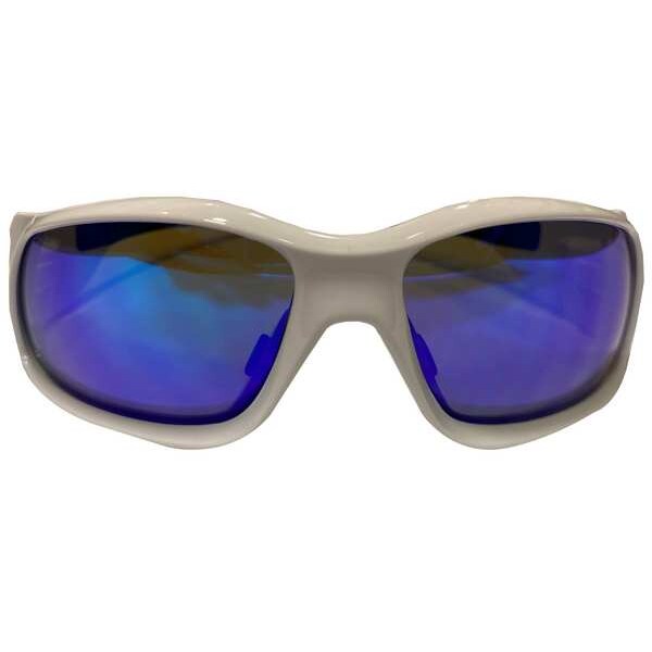 Mcr Safety Swagger, Safety Glasses Anti-Scratch, Blue Mirror Lens - SR128B