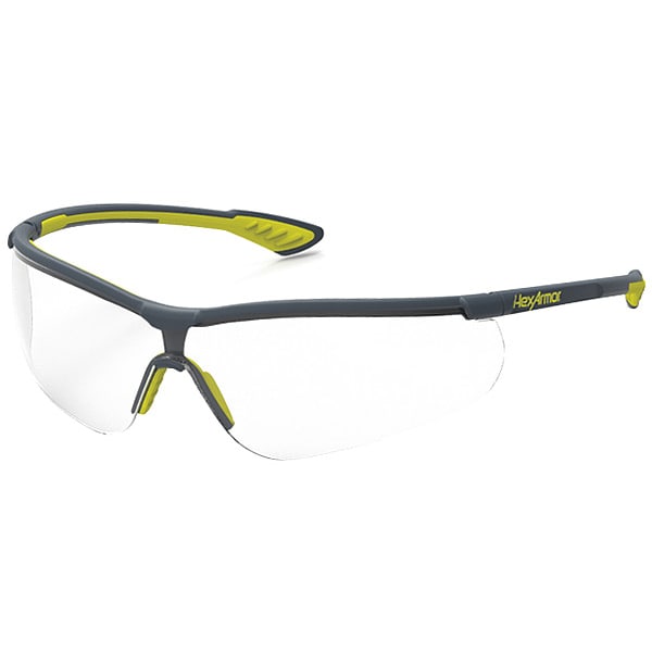 Hexarmor VS250, Safety Glasses Anti-Fog &  Anti-Scratch, Clear Lens, Half-Frame, Wraparound - 11-15004-03