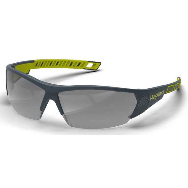 Hexarmor MX250, Safety Eyewear Anti-Fog &  Anti-Scratch, Photochromatic Lens, Half-Frame, Wraparound - 11-14005-08