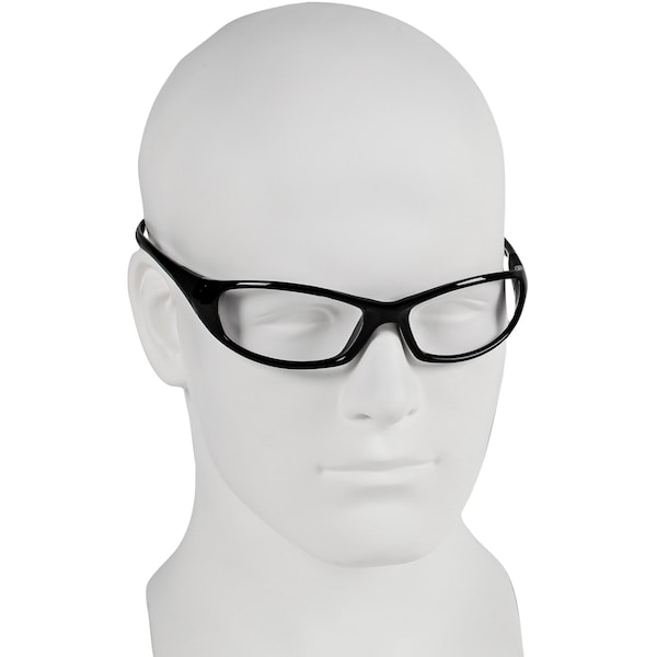 Kleenguard V40 HellRaiser, Safety Glasses Anti-Scratch, Clear Lens, Full-Frame, Wraparound - 20539