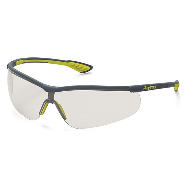 Hexarmor Safety Glasses, VS250, Half-Frame, Anti-Fog Coating, TruShield S, Wraparound, Yellow Lens - 11-15006-04