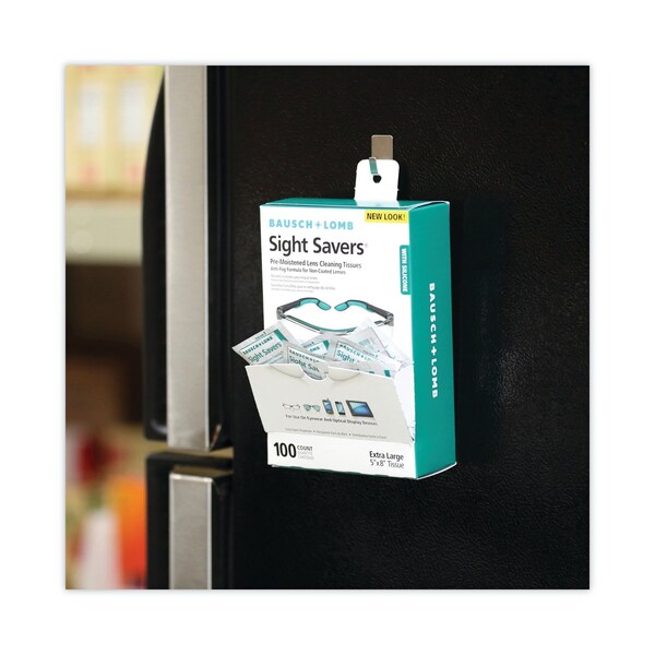 Bausch + Lomb Sight Savers Pre-Moistened Anti-Fog Tissues with Silicone, PK100 - 8576