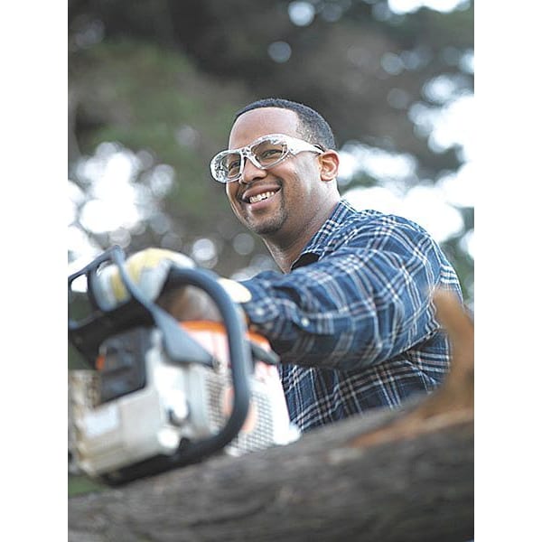 Guardian Guardian, Safety Glasses Scratch Resistant, Smoke Lens, Frameless, OTG - 29G88HS