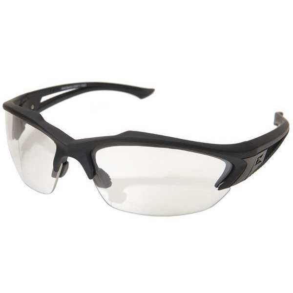 Edge Eyewear Acid Gambit Vapor Shield, Safety Glasses Anti-Scratch, Clear Lens, Half-Frame, Wraparound - SG611