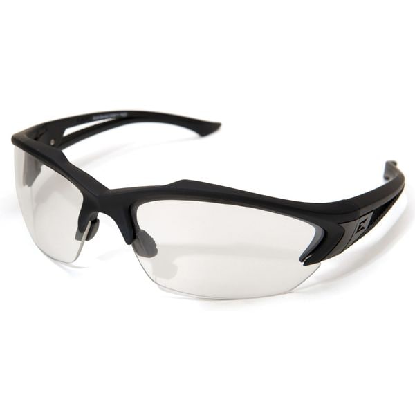 Edge Eyewear Acid Gambit Vapor Shield, Safety Glasses Anti-Scratch, Clear Lens, Half-Frame, Wraparound - SG611