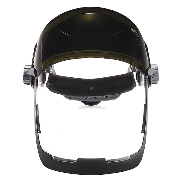 Jackson Safety Faceshield Assembly, Clear Visor, 9 in Height, Ratchet Suspension, Anti-Fog Lens - 14230