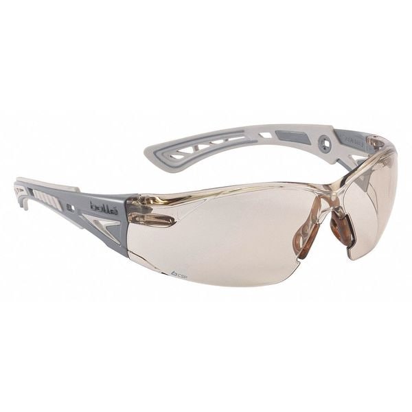 Bolle Safety Rush+, Safety Glasses Anti-Fog &  Anti-Scratch, CSP Lens, Frameless, Wraparound - 40294