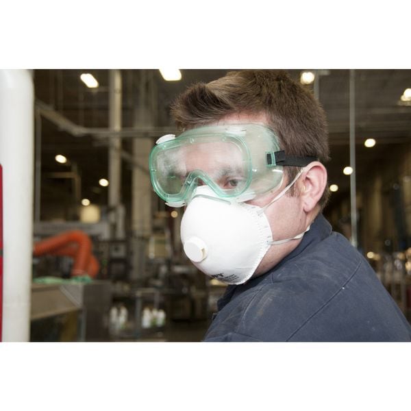 Condor Goggles, Uncoated, Clear Lens, Not Rated for Dust or Splash ANSI/Dust Splash Rating, Universal - 4VCF6