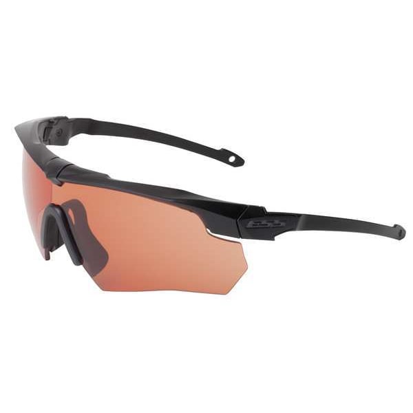 Ess Crossbow Suppressor, Safety Glasses Anti-Fog &  Anti-Scratch, Amber Lens, Half-Frame, Wraparound - 740-0472