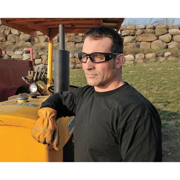Mcr Safety Swagger, Safety Glasses Anti-Scratch, Clear Lens, Full-Frame, Wraparound - SR110