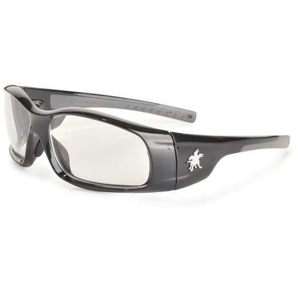 Mcr Safety Swagger, Safety Glasses Anti-Scratch, Clear Lens, Full-Frame, Wraparound - SR110