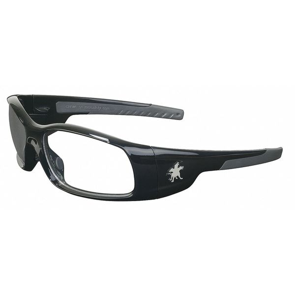 Mcr Safety Swagger, Safety Glasses Anti-Scratch, Clear Lens, Full-Frame, Wraparound - SR110