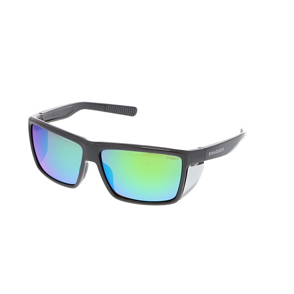 Mcr Safety Swagger(R) SR2, Safety Glasses Anti-Fog & Anti-Scratch, Polarized, Green Lens, Full-Frame, 1 PR - SR22BGZDC