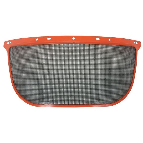 Condor Faceshield Screen Visor, Black Visor, Steel Mesh, Uncoated Lens, Black - 4EZD4