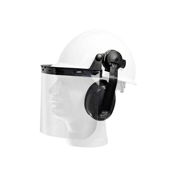 Erb Safety ERB E14 Face Shield, Ear Muff System for Omega II, Americana & Liberty Caps - 14373