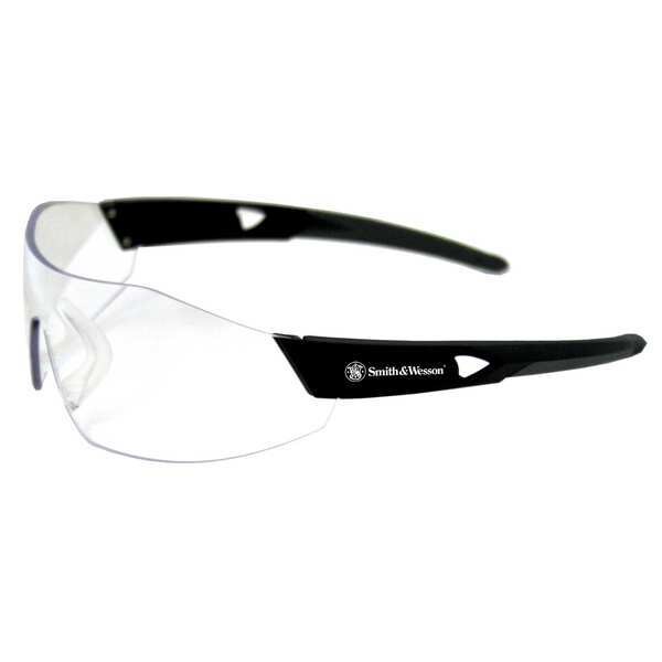 Smith & Wesson 44 Magnum, Safety Glasses Anti-Fog &  Anti-Scratch, Clear Lens, Frameless, Wraparound - 23452