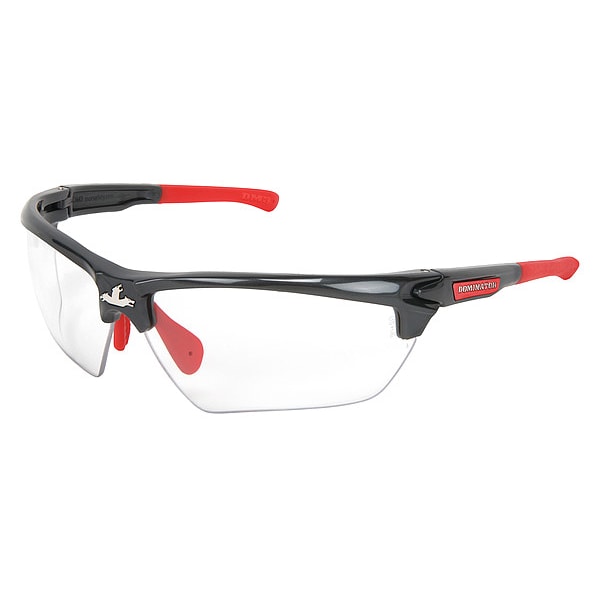 Mcr Safety Dominator DM3, Safety Glasses Anti-Scratch, Clear Lens, Half-Frame, Traditional - DM1310P