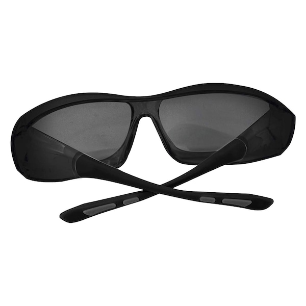 Bison Life PrimeX IR5, Welding Safety Glasses Anti-Fog &  Anti-Scratch, Dark Green Lens, Wraparound - SH-PRXSG-FCBK-MS14-IR5