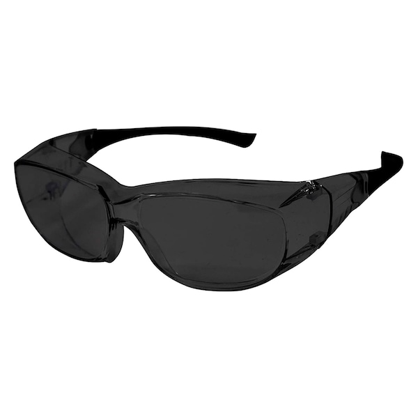 Bison Life PrimeX IR5, Welding Safety Glasses Anti-Fog &  Anti-Scratch, Dark Green Lens, Wraparound - SH-PRXSG-FCBK-MS14-IR5