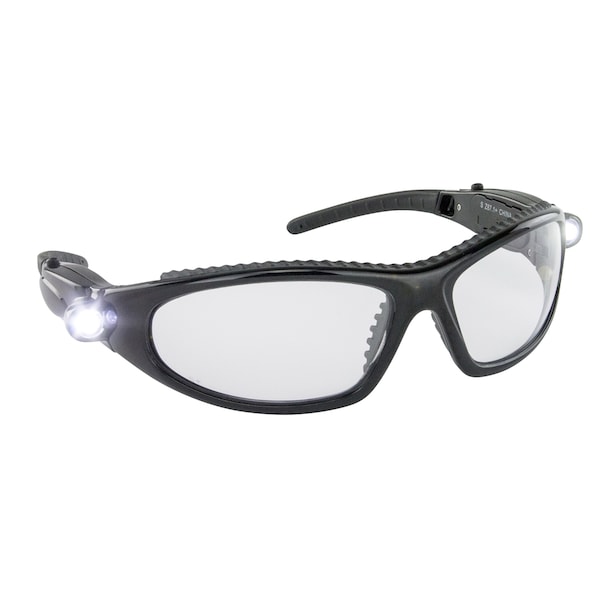 Sas Survival Air Sys Led Inspector High-Impact Glasses W/ Ultra Bright Led Lights - 5420