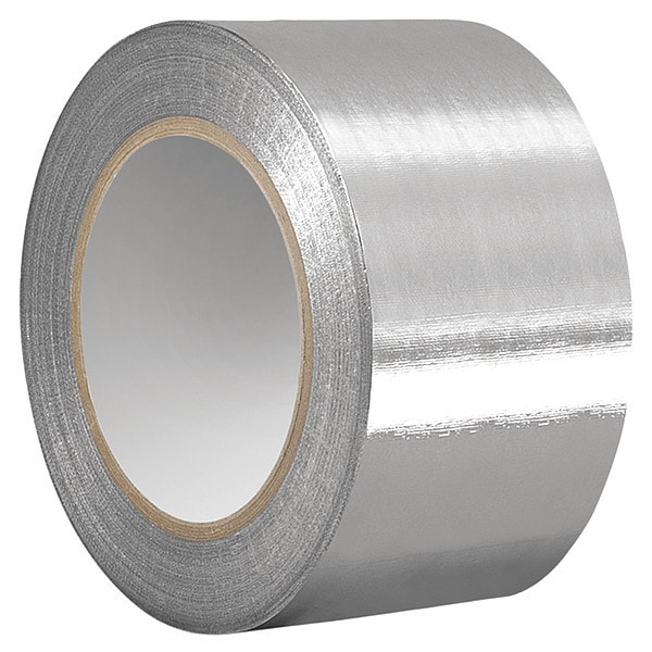Cinta de papel aluminio Zoro Select, 55m L, 72mm W, Adhesivo acrílico - TC4451-72MM X 55M